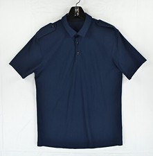 Lululemon Polo Shirt Men's Small Blue Short Sleeve Active Shoulder Straps