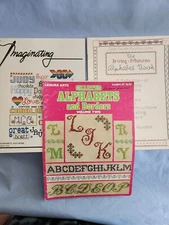 Vintage Counted Cross Stitch Pattern Leaflet  ALPHABET - You Pick