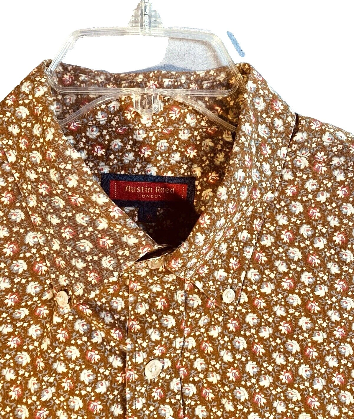 Austin Reed Floral Casual Button-Down Shirts for Men