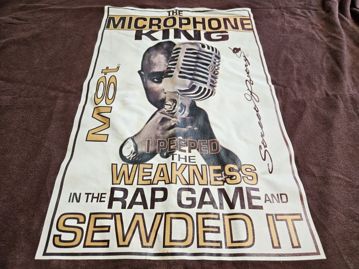 Tupac Shakur The Microphone King Dream USA DR Long Sleeve T Tupac Shakur The Microphone King Dream USA DR Long Sleeve T