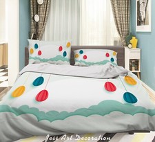 3D Balloon Clouds Colorful Quilt Cover Set Duvet Cover Bedding Pillowcases