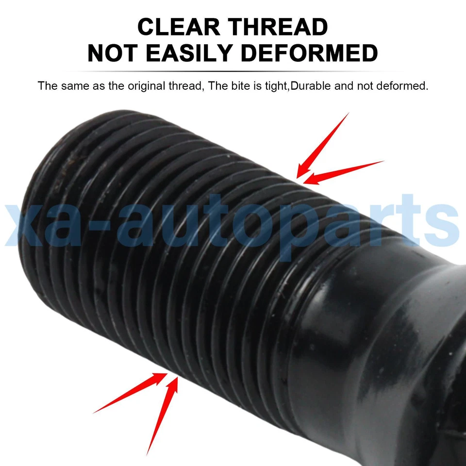 10Pcs Black Lug Bolts Nuts 36136781151 For BMW 320i 650i 328i 520i X3 X5 X6 US Foto 4 de 4