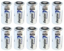 10 X FRESH NEW ENERGIZER CR123A DL123 123 EL123 CR17345 LITHIUM BATTERY EXP 2030