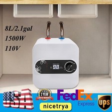 Electric Mini Tank Hot Water Heater For RV Trailer Kitchen Under Sink Counter 8L