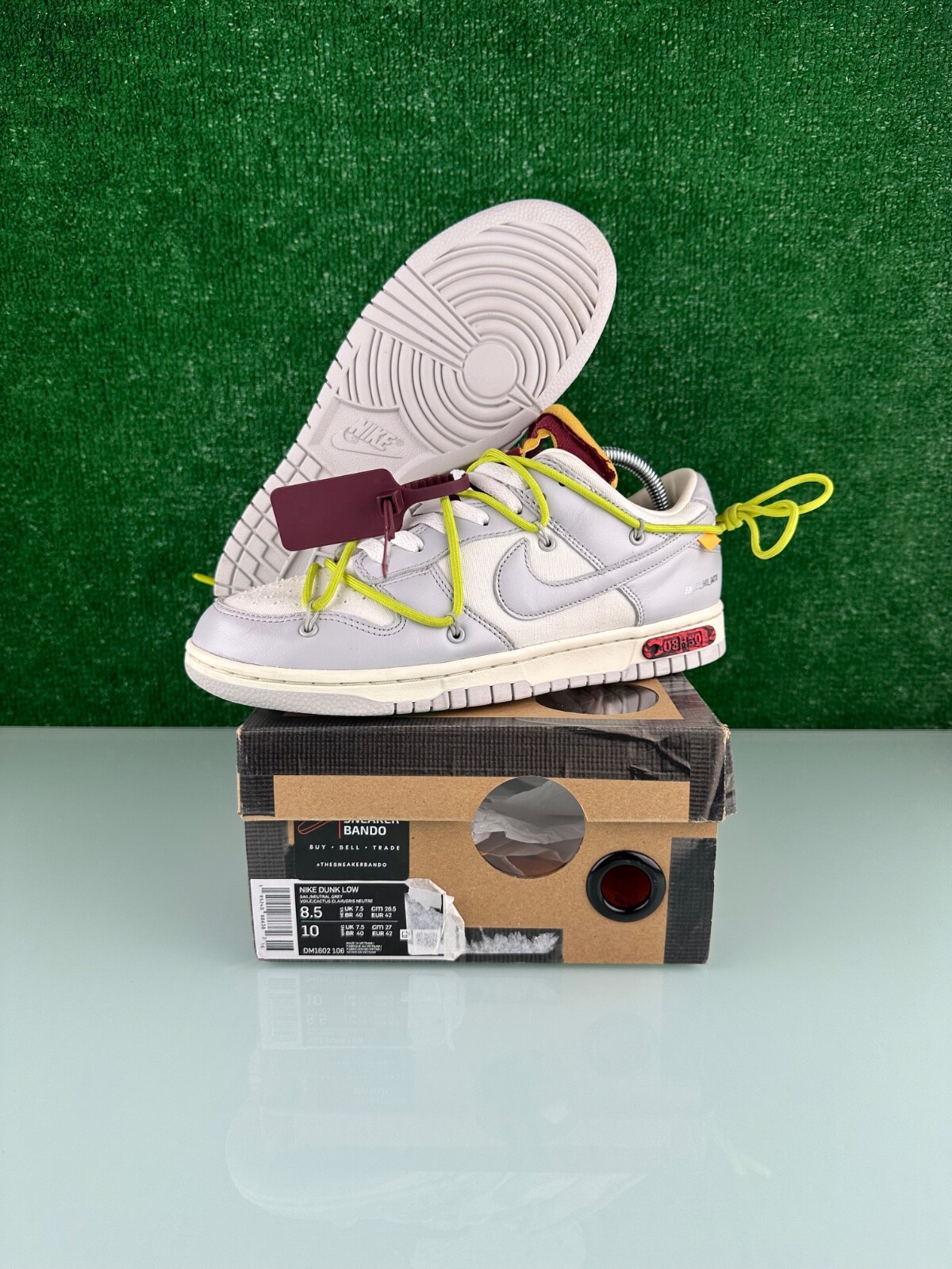 OFF WHITE X NIKE Taglia 8 5 Nike Off White x Dunk Low 08 di 50