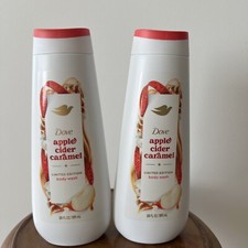 2 New Dove Holiday Treats Body Wash Apple Cider Caramel LIMITED EDITION 20oz