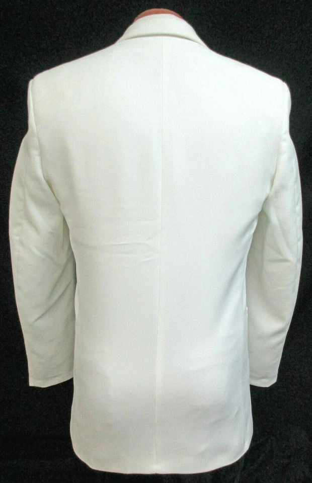 Men's Stunning White Oscar De La Renta Notch Dinner Jacket D.J. USA Mason  - Image 3 of 4