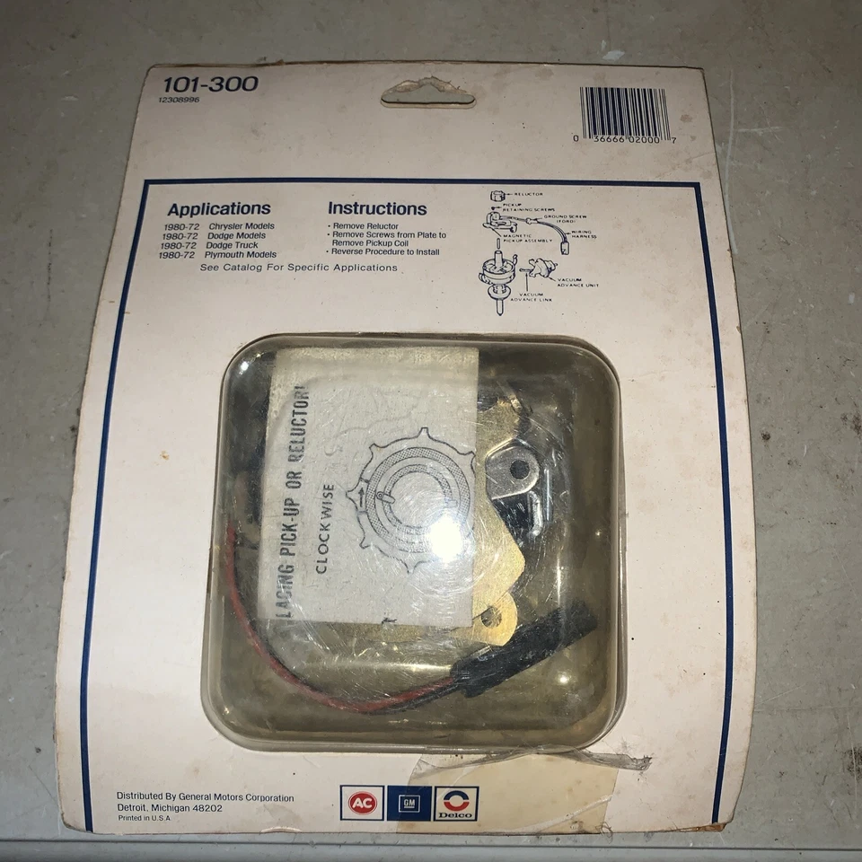 Kit de puesta a punto de aplicaciones Chrysler distribuidor AC Delco 101-300 Foto 2 de 4