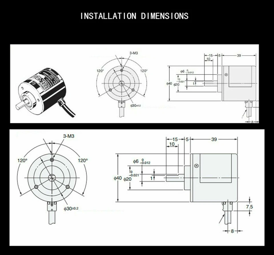 1x OMRON Incremental Rotary Encoder 10p~5000p/r E6B2-CWZ1X Differential Signal - Image 2 of 4