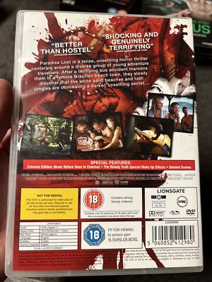 Paradise Lost DVD AKA: TURISTAS - Horror Movie Melissa George 2006 Paradise Lost DVD AKA: TURISTAS - Horror Movie Melissa George 2006