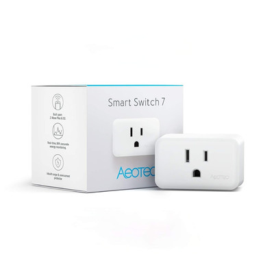 Smart Switch 7, Z-Wave plus S2 Wireless Control Socket Zwave Plug for Home Autom