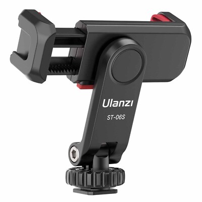 Ulanzi ST-06S Phone Holder 360° Rotatable Clamp With Cold Shoe 1/4''Tripod Mount