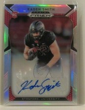 Kaden Smith RC 2019 Panini Prizm Draft Picks Refractor AUTO Stanford Cardinal