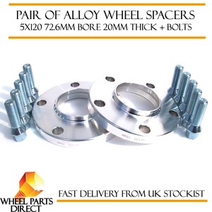 Wheel Spacers 20mm Spacer Kit 5x120 72.6 +Bolts for BMW M2 14-16 F22 2