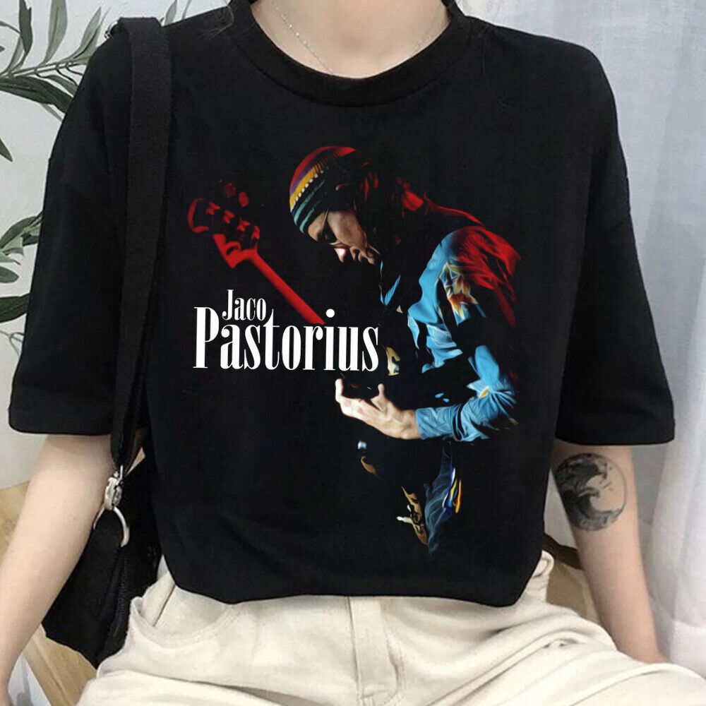 は*て様 Jaco Pastorius フォトプリントブラックTシャツ XL 中 New Popular Jaco Pastorius Tour Gift For Fans Unisex Black S-5XL T