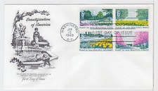 TurtlesTradingPost- Beautify America 1969 FDC #1365-68 Artmaster Block of 4