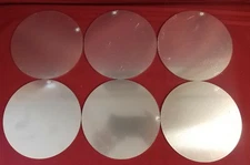 6 Aluminum 6" Diameter Circle Discs 11 ga (1/8").125 5052 Aluminum See Pictures
