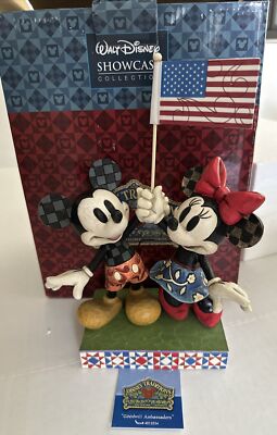Disney Jim Shore Goodwill Ambassadors 4013254 American Flag Mickey