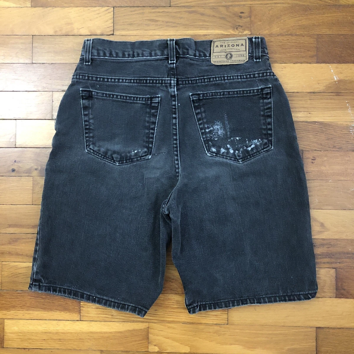 Co Size mens 29 | Jean waisted 3e694p Arizona eBay Vintage 90s denim black high shorts