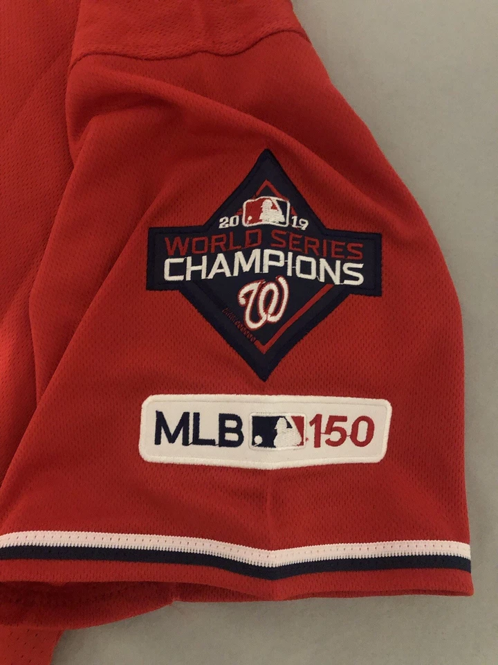 JUAN SOTO WASHINGTON NATIONALS SIGNED RED JERSEY JSA COA AUTO WS CHAMPS - Image 4 of 4