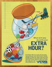2002 VERB Now Physical Activity Daylight Savings Time Print Ad/Poster Sports Art