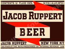 Jacob Ruppert Beer Label 18