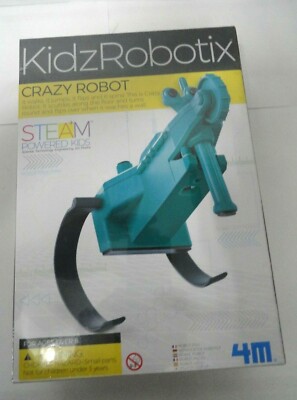 4M Kidz Robotix - Crazy Robot - Robot Fou Qui Marche, Saute Et Tourne