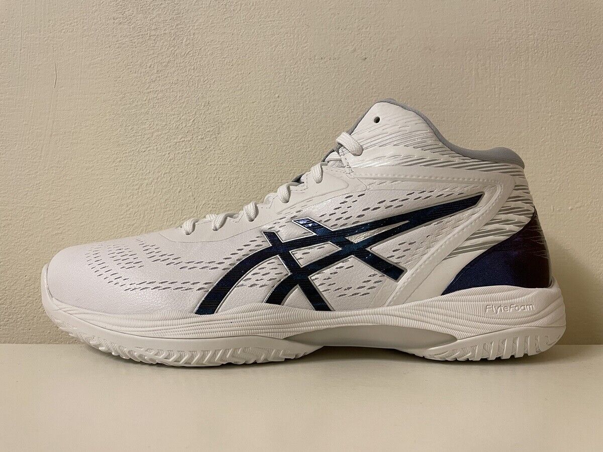 Asics GELHOOP V14 Regular D Width White Blue Men Basketball Shoes  1063A050-101