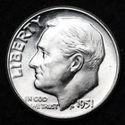 1951 Roosevelt Silver Dime AU/UNC or BETTER - Complete Your Album!