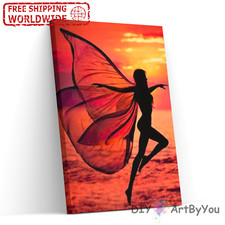 Paint By Numbers Kit Woman Abstract Framed Art Draw Beginner Acrylic Wall Canvas