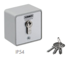 Sommer 12758 Key Switch Momentary Contact Contact for Gate Garage Door Openers