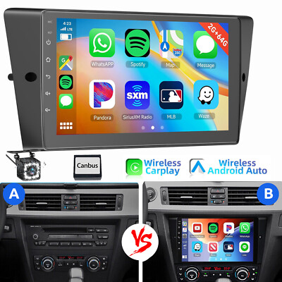 Für BMW 3er E90 E91 E93 318i 320d KAM 2+64GB Autoradio Android 15 GPS Navi WIFI