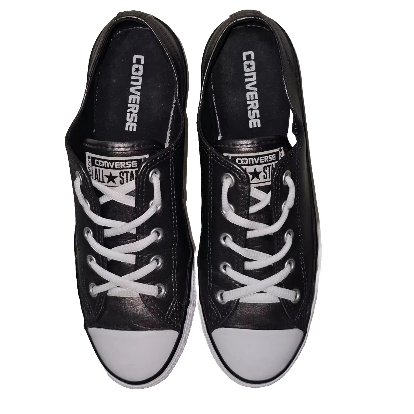 Converse donna CTAS 553337C ecopelle grigio scuro metallizzato taglia 8