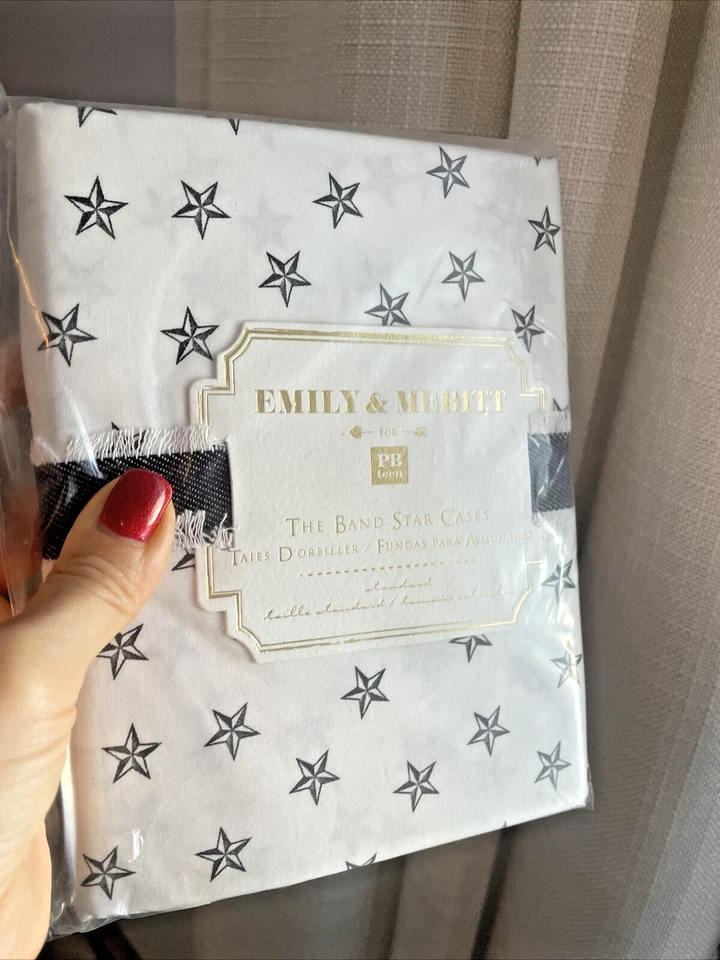 Cerámica Granero Vacaciones Emily Meritt Funda de Almohada Estrella Espacio Navidad Niño Regalo SET 2 Foto 2 de 4