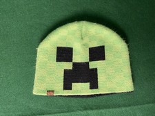JINX Minecraft Creeper Face Knit Beanie Unisex Winter Hat Cap Used Once Size S/M