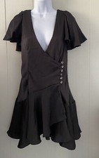 NWOT Free People Scarlett Mini Dress Deep Chocolate Brown Sz Small