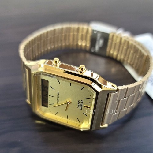 CASIO AQ-230GA-9DMQ Mens Vintage Retro Watch Original New Metal - Picture 5 of 7