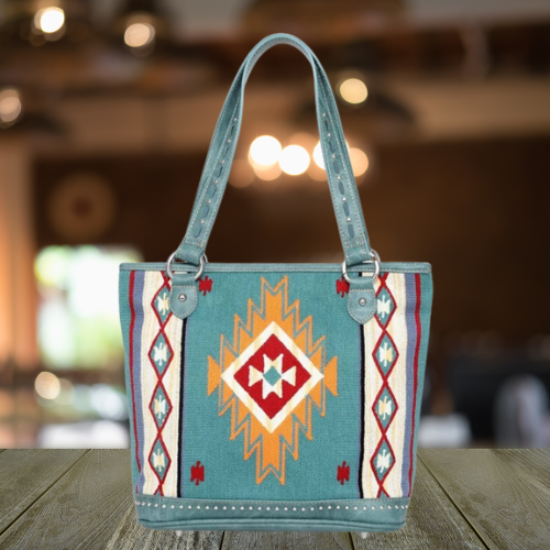 Montana West Aztec Turquoise Purse