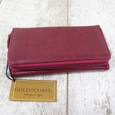 Gold Coast Womens Burgundy Wallet