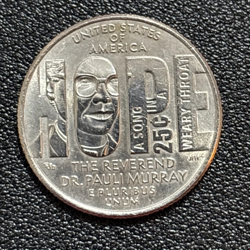 2024-P Pauli Murray Quarter Error – “IN COD WE TRUST” –Rare Mint Die Chip - Image 4 of 4