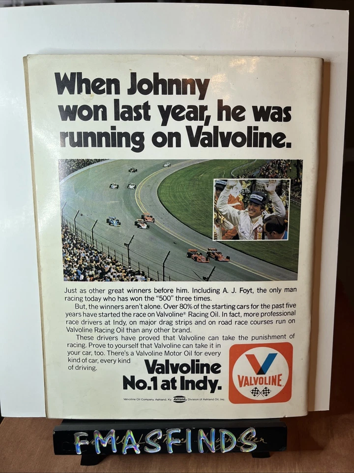 V3 1975 Official INDIANAPOLIS 500 Indy Race Program BOBBY UNSER - Image 2 of 4