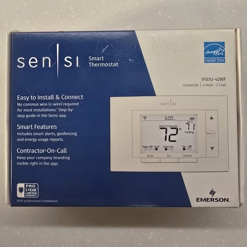 NIB Emerson Sensi Wi-Fi Smart Thermostat Pro HomeK