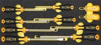 Elora Quatrolit® 2K Schraubendreher Satz 10 Tlg. ELORA-OMS-6 FüR Werkstattwagen