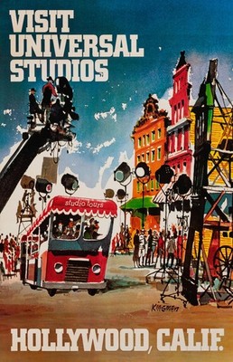 Universal Studios Hollywood California Tram Tour Poster 11x14 11x17 12x18 13x19