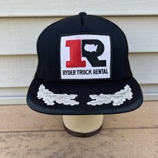 Vintage Ryder Truck Rental Transportation Hat Cap Patch Trucker Mesh Snapback