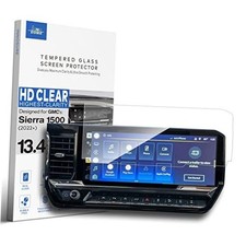 Glass Screen Protector Designed for 2022 2023 GMC 13.4" No Hole - HD Clear