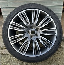 GENUINE OEM 22" RANGE ROVER 9012 ALLOY WHEEL  & TYRE GREY RANGE ROVER / SPORT