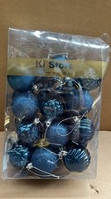 Dark Blue Christmas Baubles Christmas Tree Decoration Ornaments