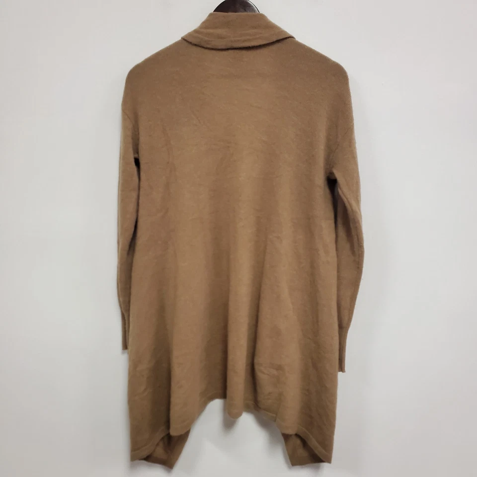 Cárdigan halógeno para mujer de cachemir frente abierto talla XS tostado de lujo limpio niña neutro Foto 3 de 4