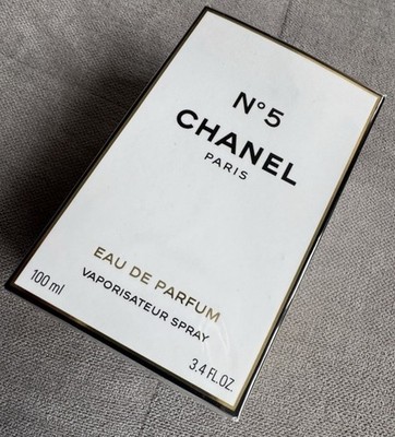 CHANEL N°5 Eau De Parfum Spray 3.4oz/100 ml New in Sealed Box